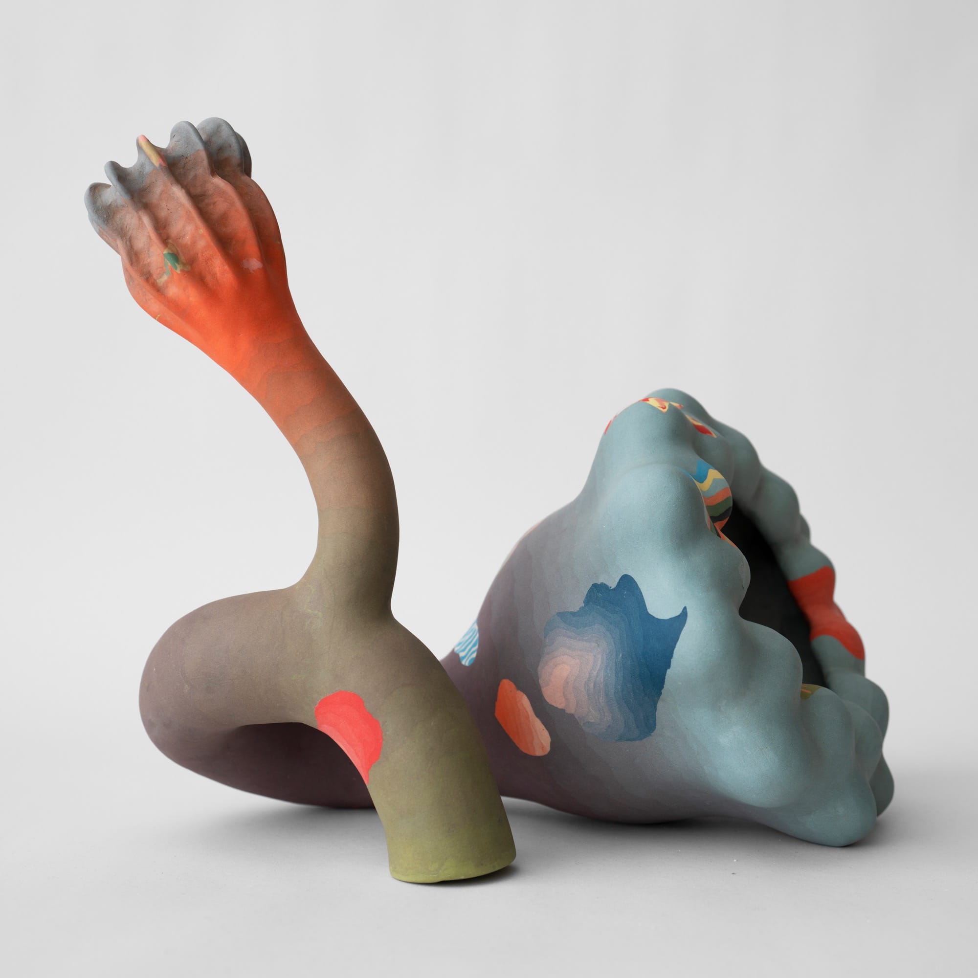 a ceramic flower sculpture by Janny Baek